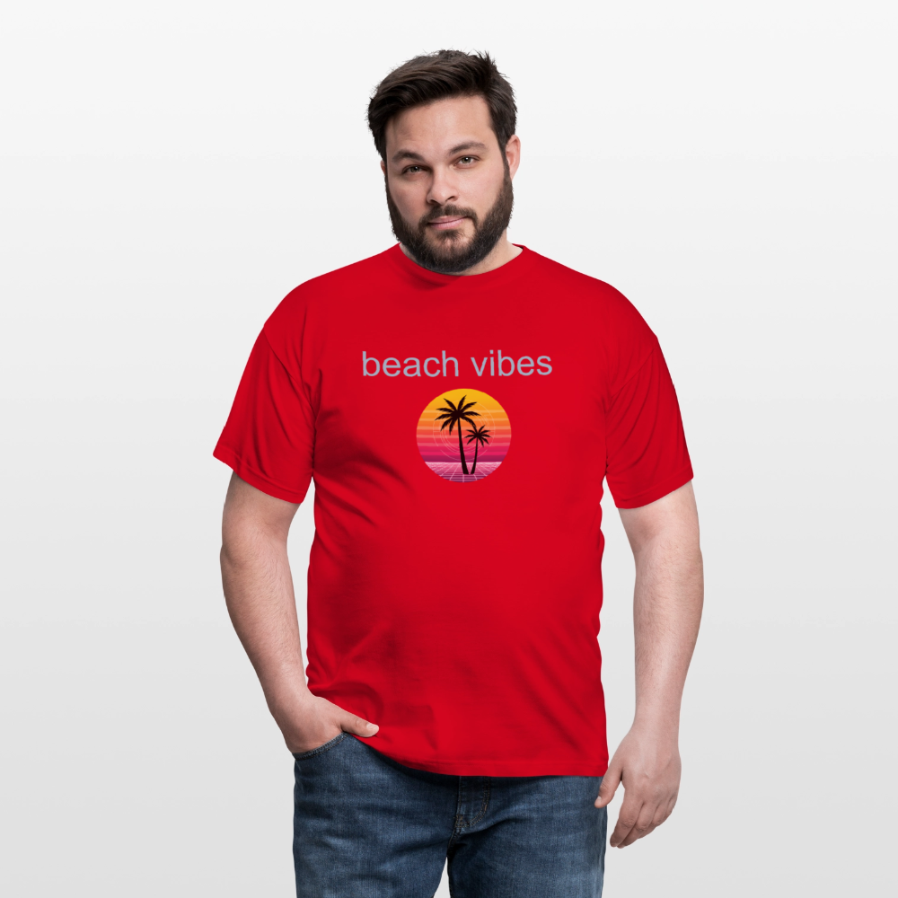 Men's T-Shirt beach - red
