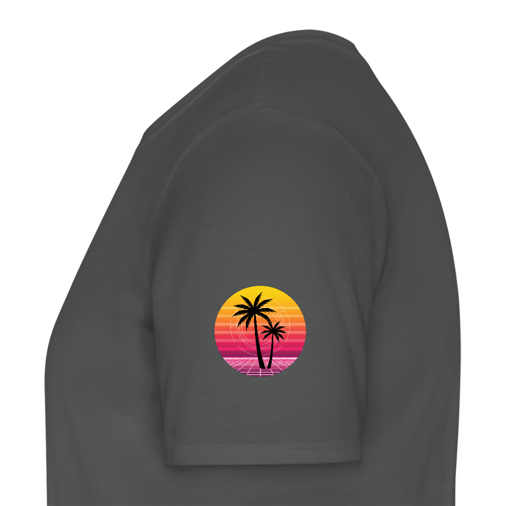 Men's T-Shirt beach - charcoal grey