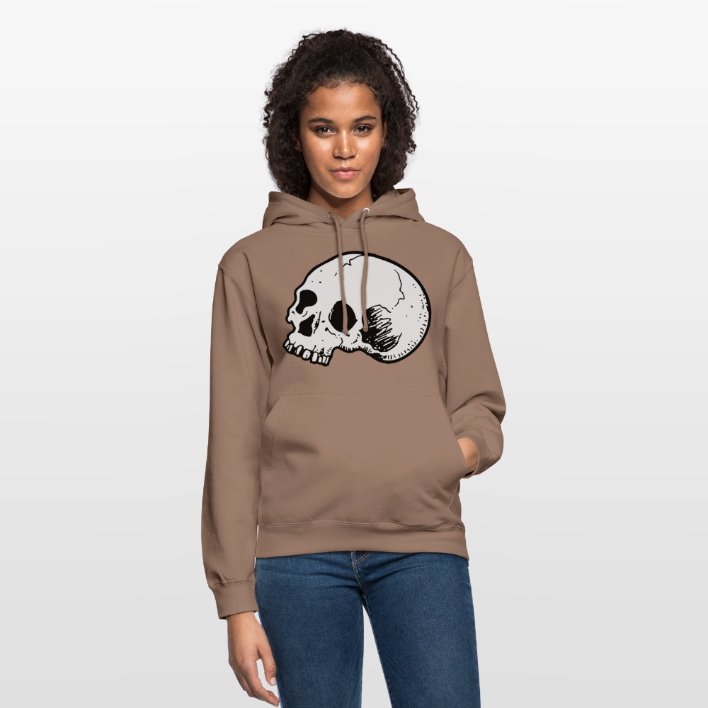 Unisex Hoodie SKULL - mocha