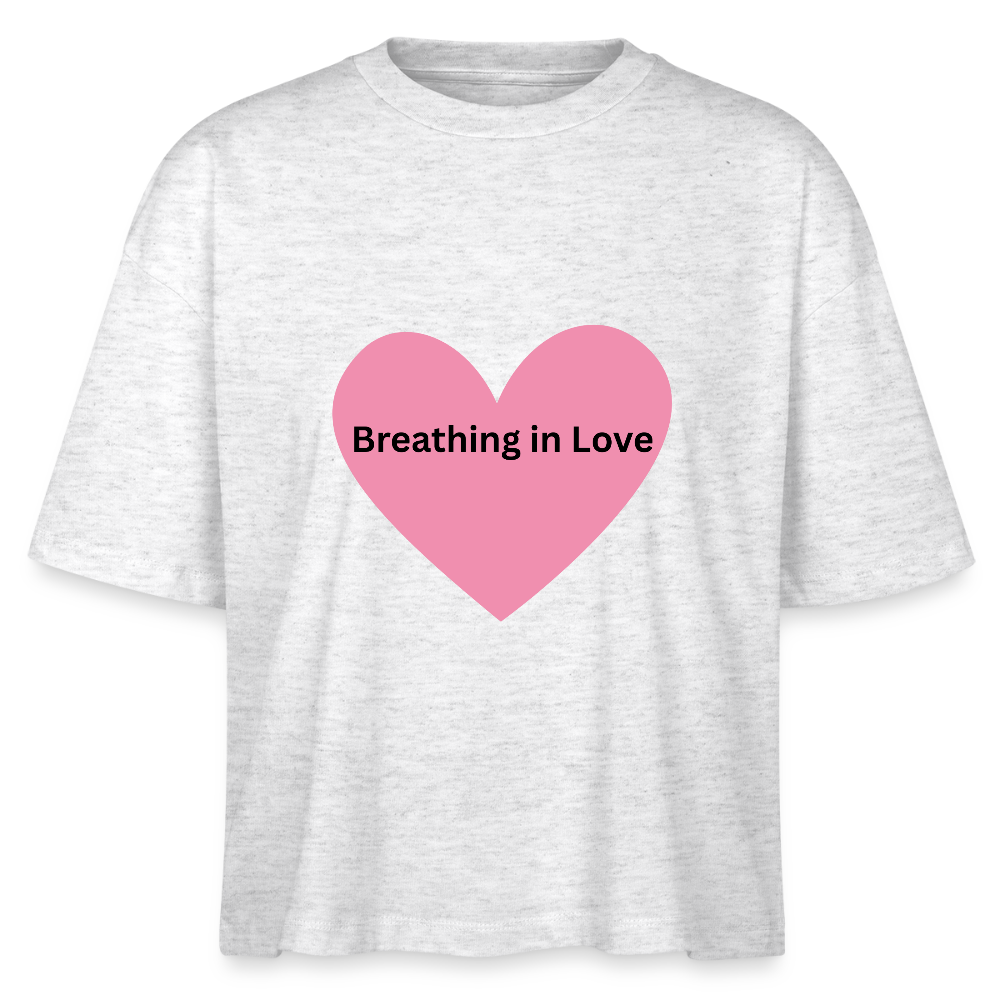 Stanley/Stella BREATHING IN LOVE T SHIRT - heather white