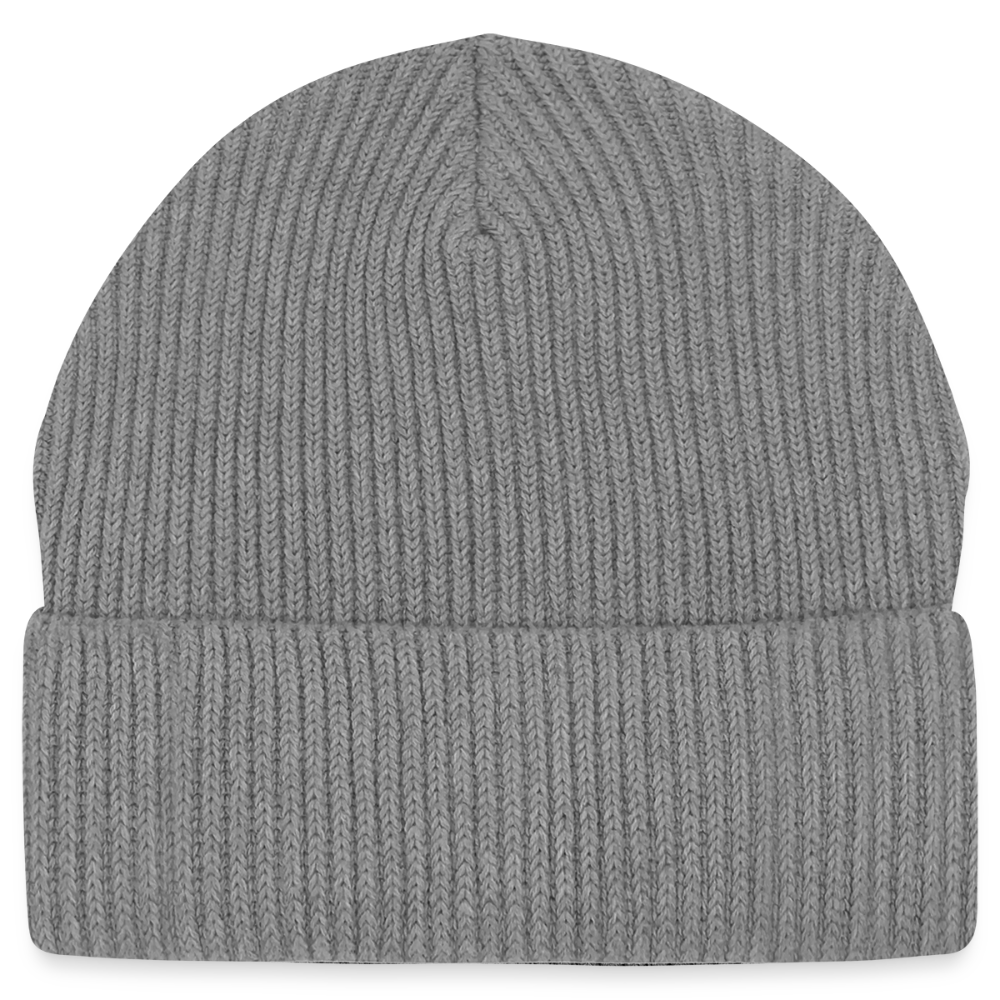 Stanley/Stella Unisex Organic FISHERMAN BEANIE - slub heather grey