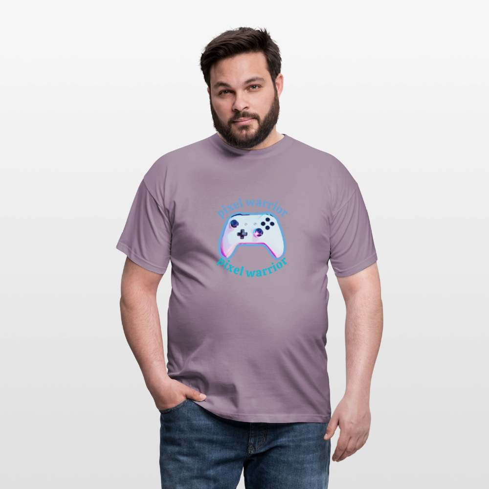 Men's T-Shirt PIXEL - purple-grey