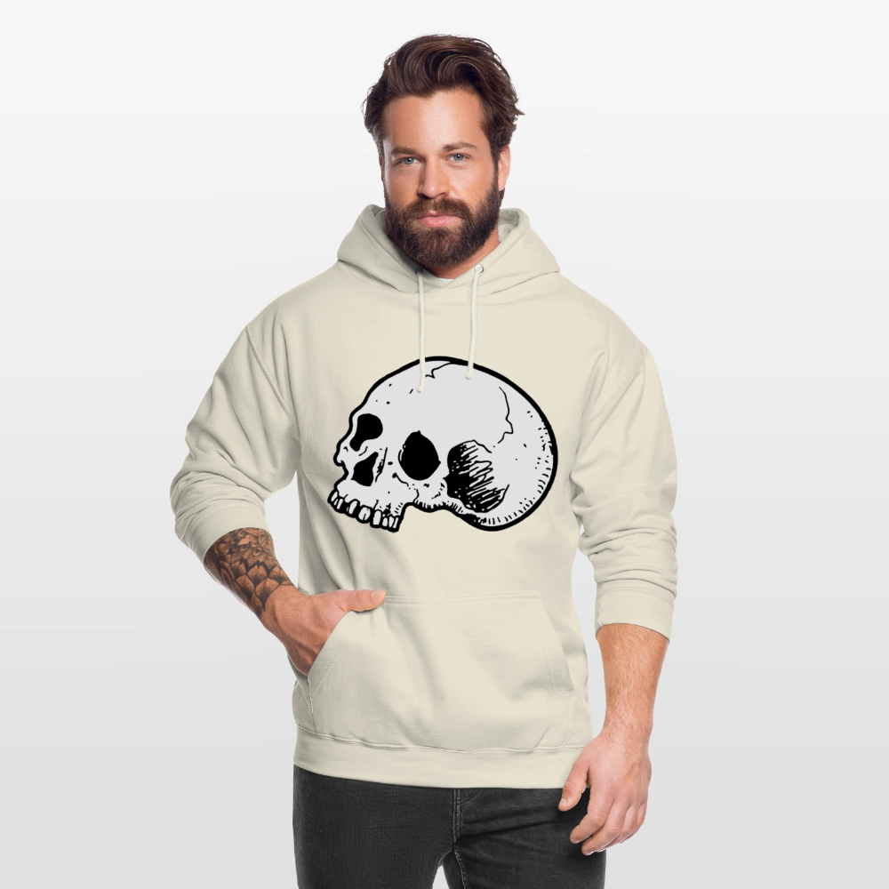 Unisex Hoodie SKULL - vanilla