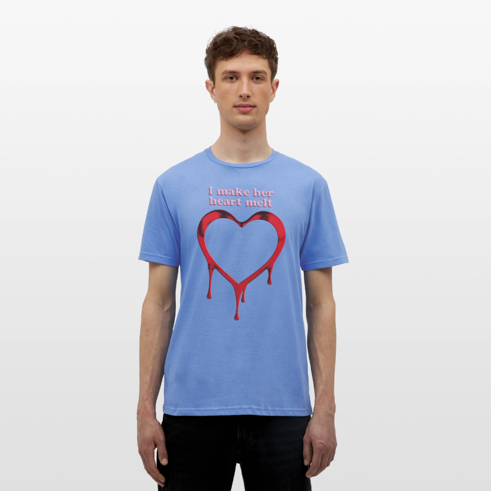 mens i make her heart melt - carolina blue