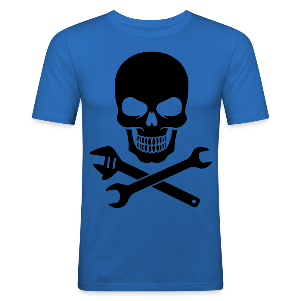 Men's Slim Fit T-Shirt SKULL TOOL - royal blue