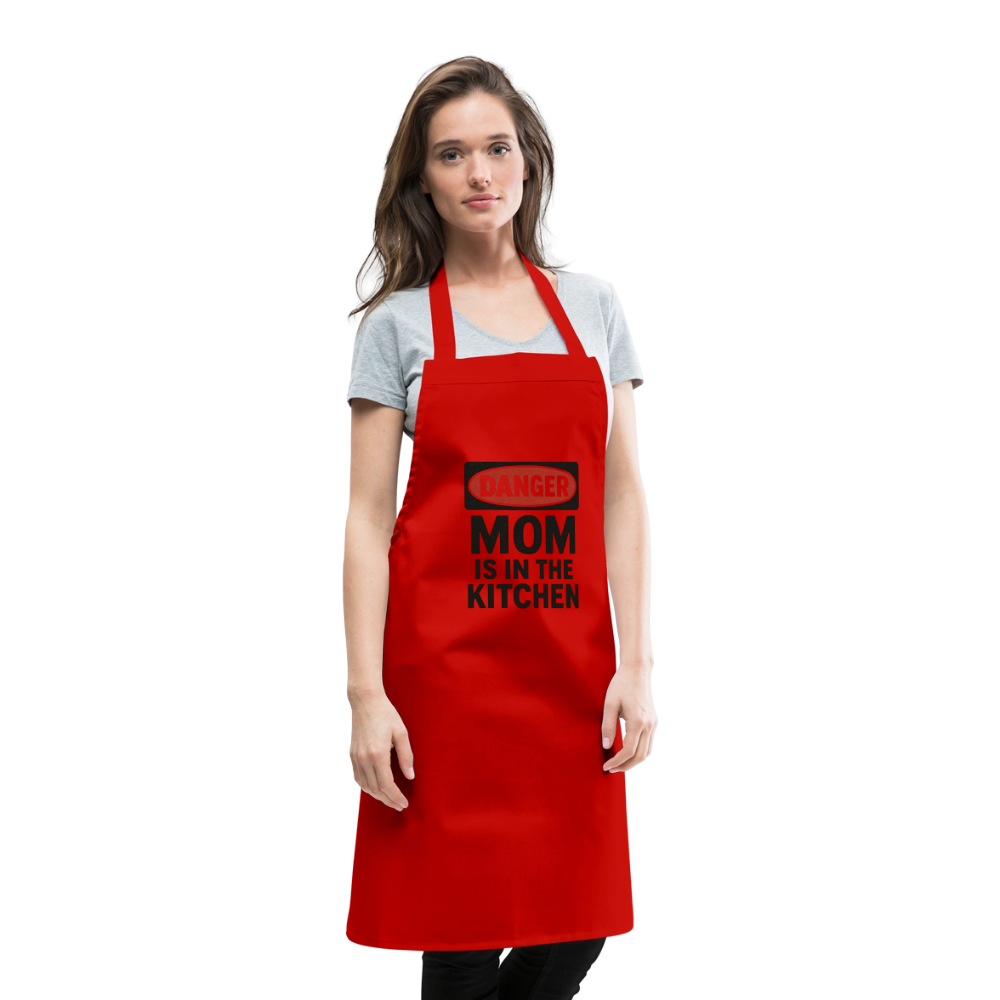 Cooking Apron MOM - red