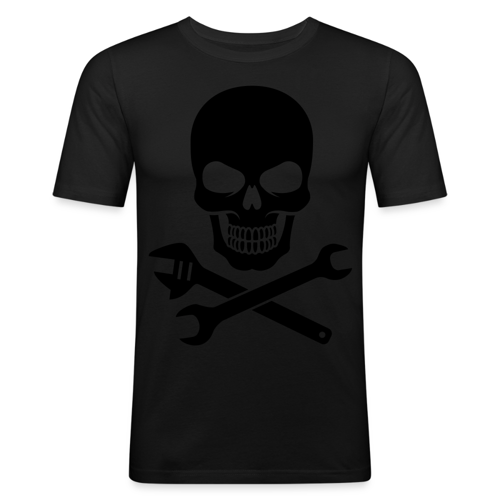 Men's Slim Fit T-Shirt SKULL TOOL - black