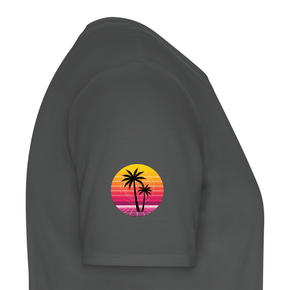 Men's T-Shirt beach - charcoal grey