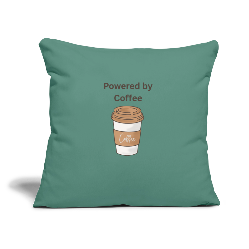 Sofa pillowcase 17,3'' x 17,3'' (45 x 45 cm) COFFEE - cypress green