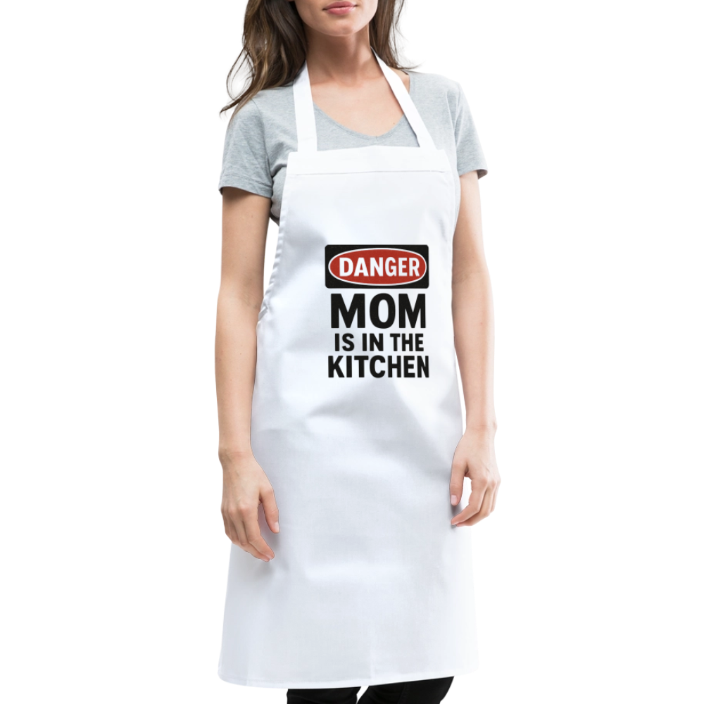 Cooking Apron MOM - white