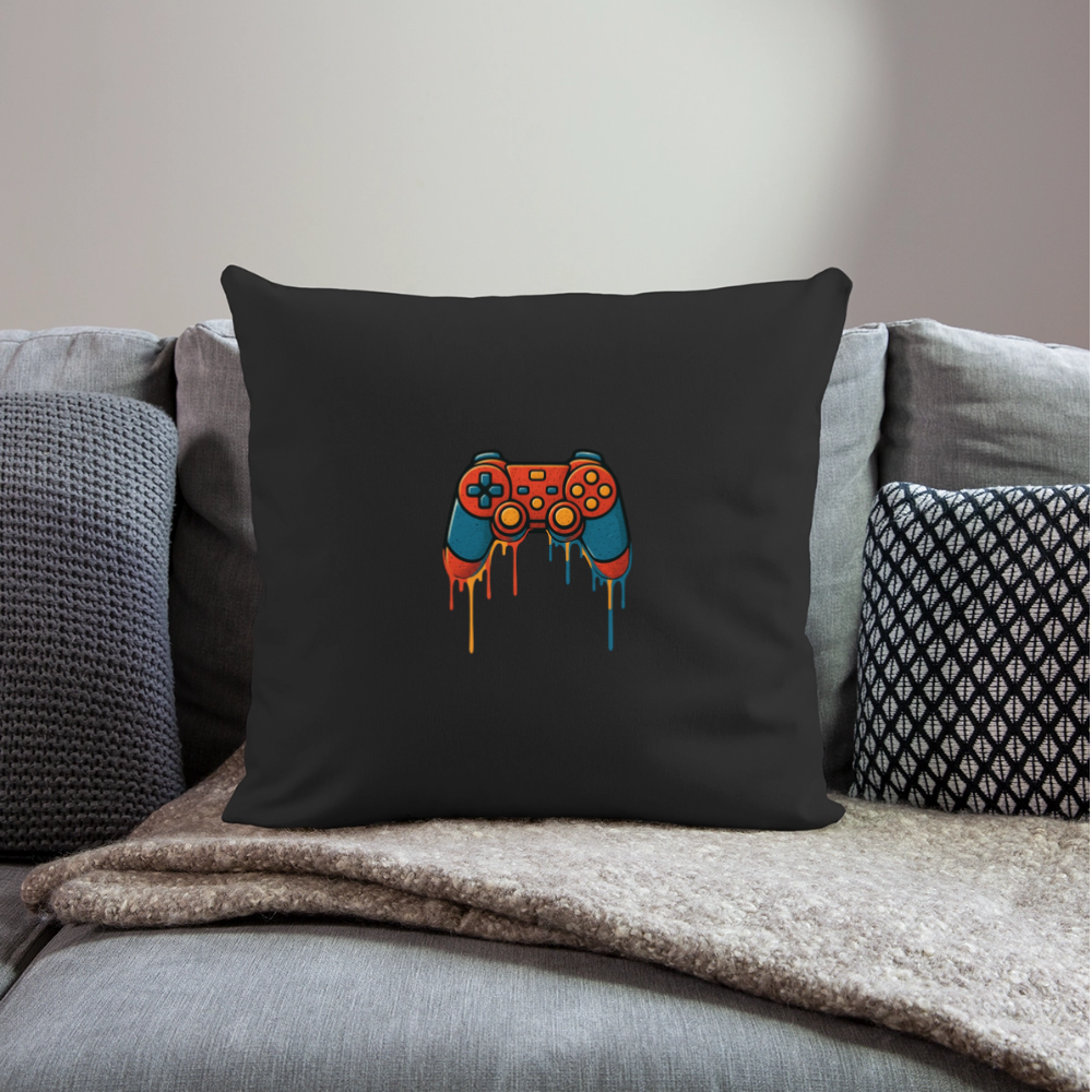 Sofa pillowcase 17,3'' x 17,3'' (45 x 45 cm) GAMING - black