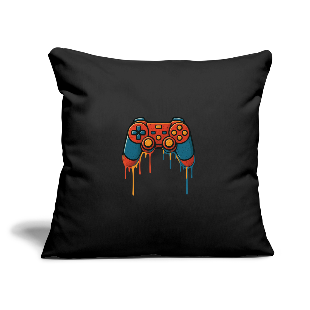 Sofa pillowcase 17,3'' x 17,3'' (45 x 45 cm) GAMING - black