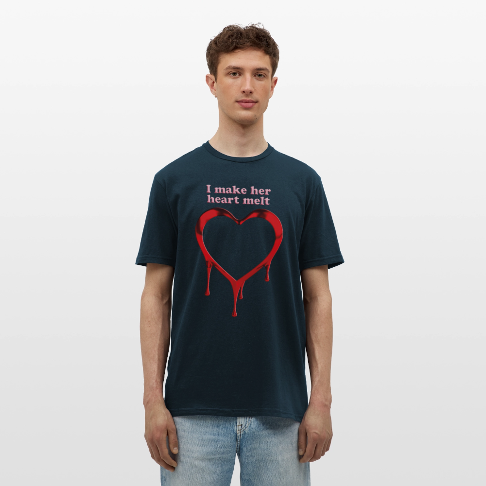 mens i make her heart melt - navy