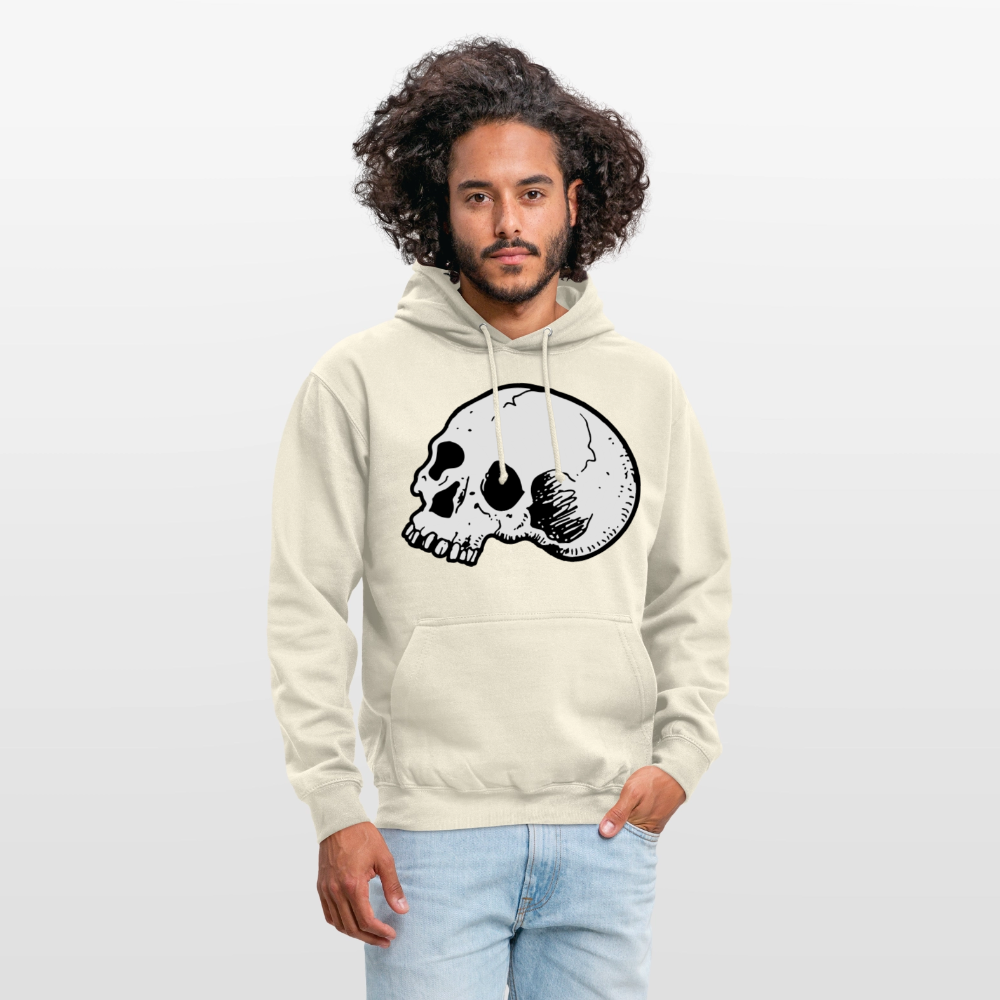 Unisex Hoodie SKULL - vanilla