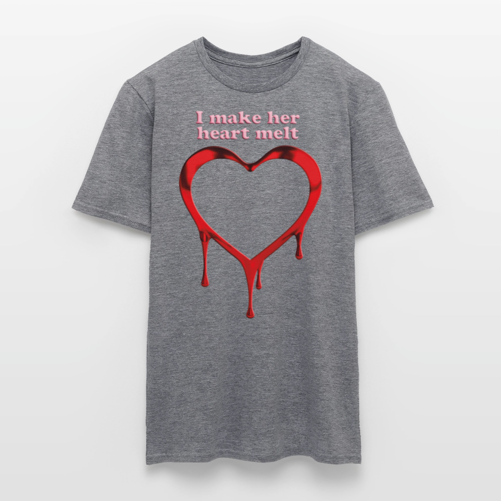 mens i make her heart melt - graphite heather