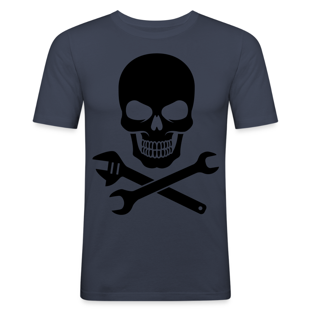 Men's Slim Fit T-Shirt SKULL TOOL - navy