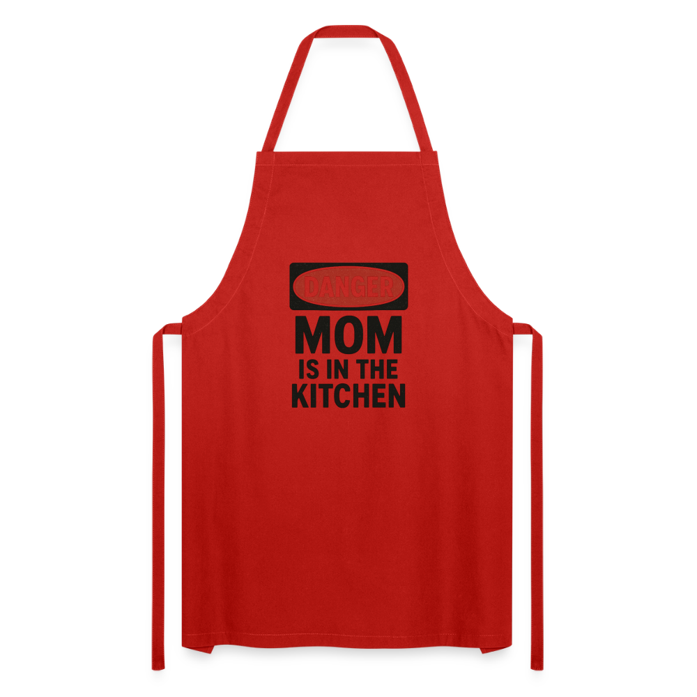 Cooking Apron MOM - red