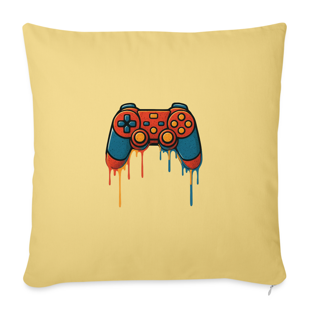 Sofa pillowcase 17,3'' x 17,3'' (45 x 45 cm) GAMING - washed yellow
