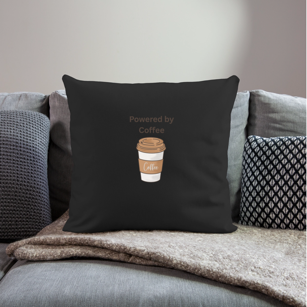 Sofa pillowcase 17,3'' x 17,3'' (45 x 45 cm) COFFEE - black