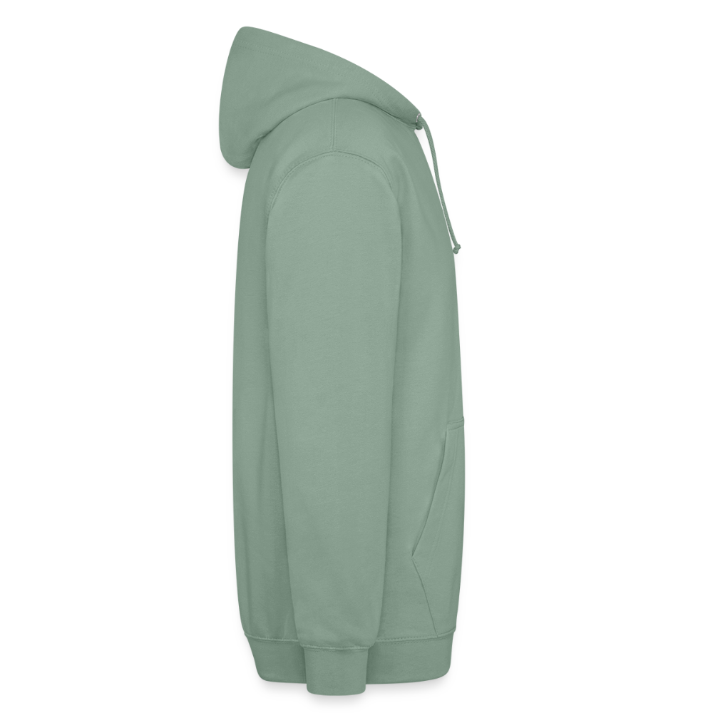 Unisex Hoodie Never say never - steel green