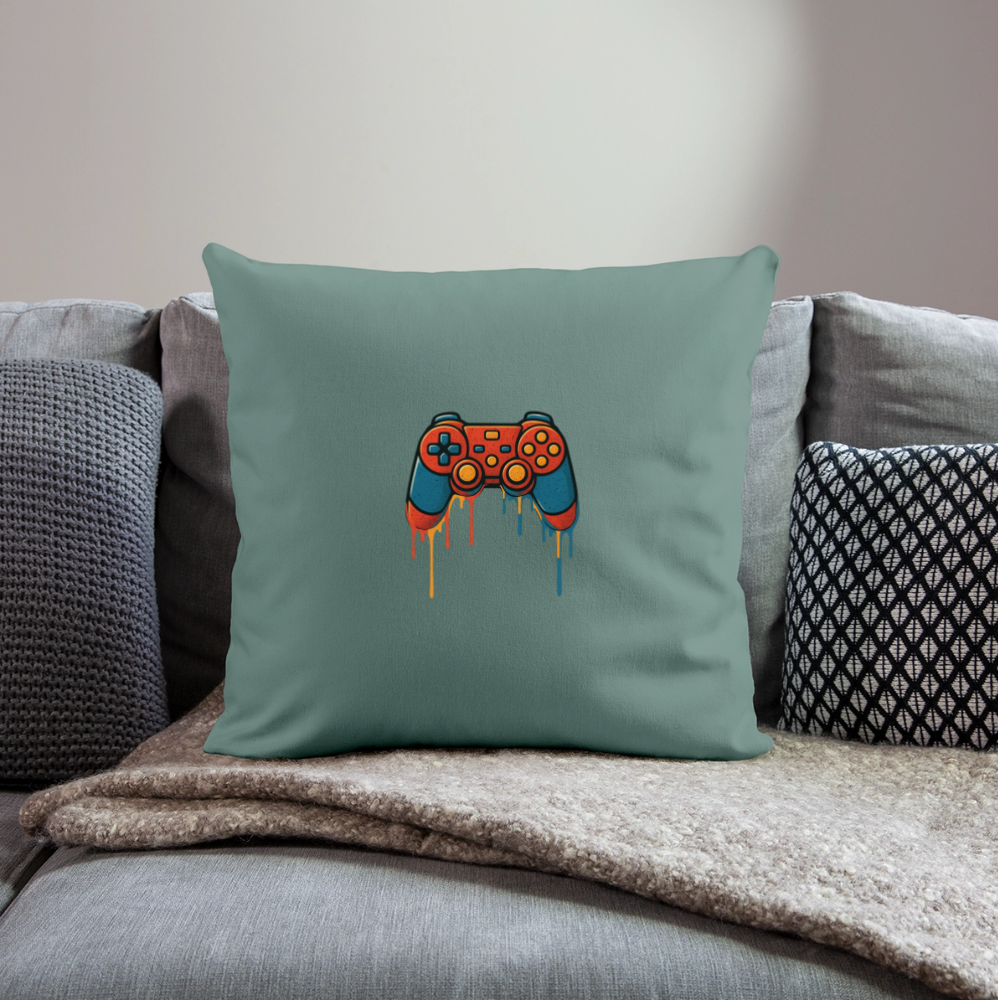 Sofa pillowcase 17,3'' x 17,3'' (45 x 45 cm) GAMING - cypress green