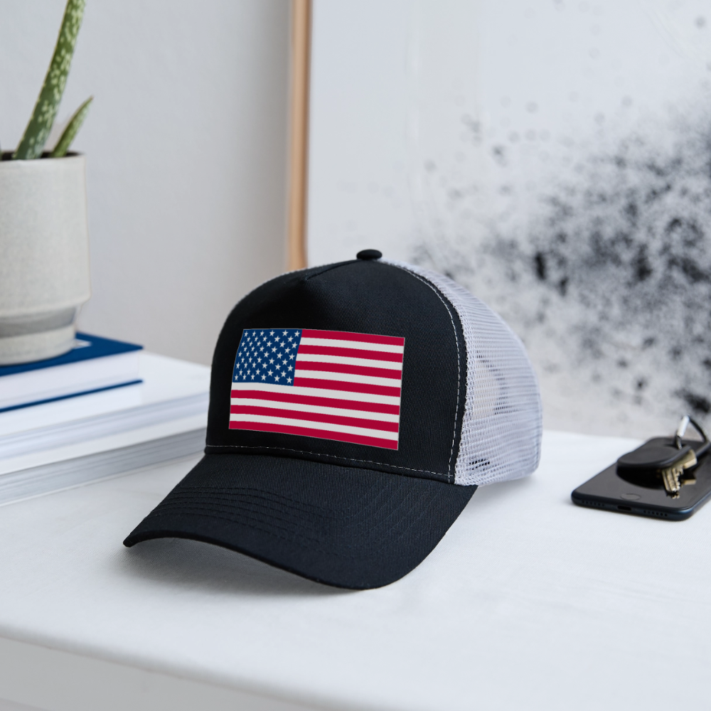 Trucker Cap american flag - black/stone grey