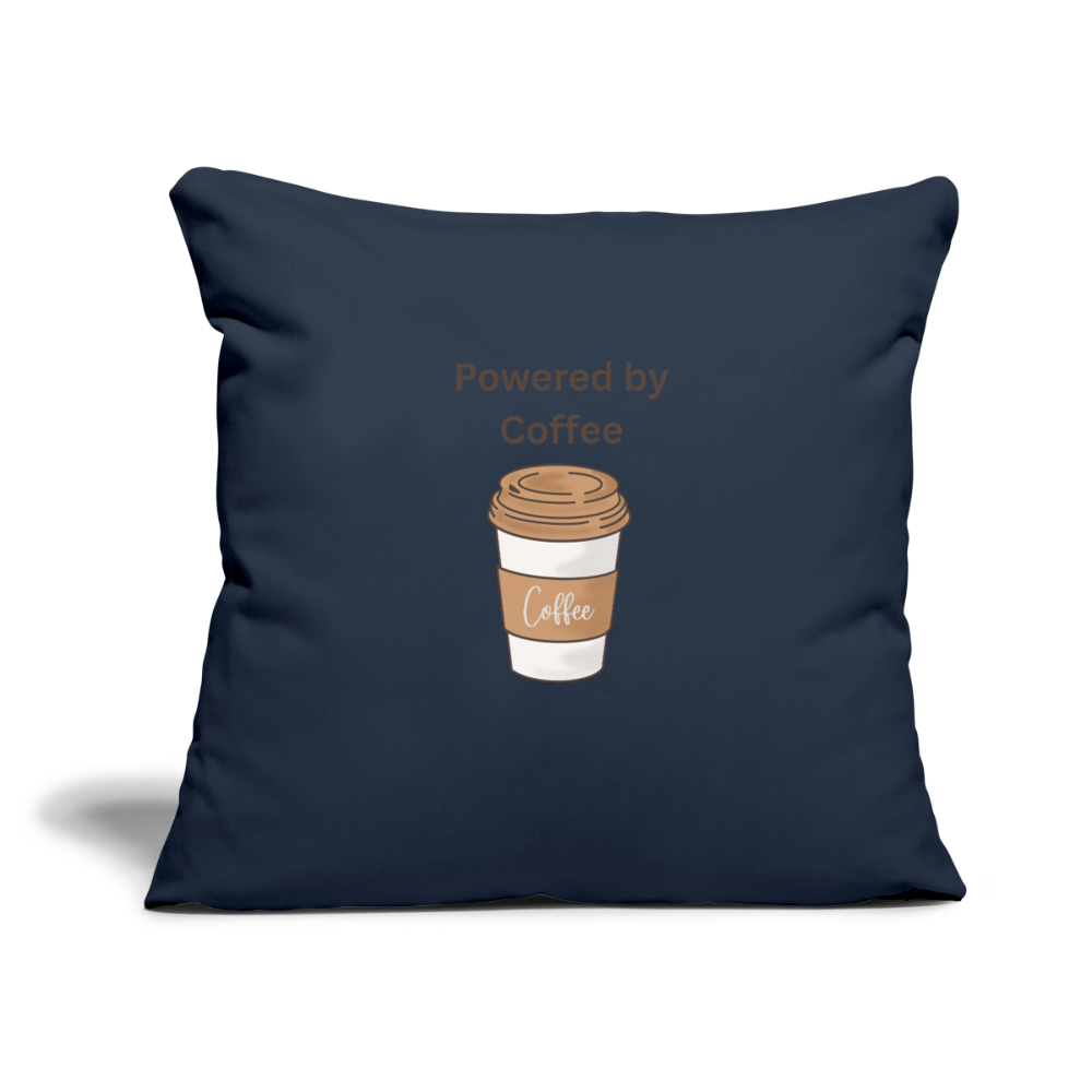 Sofa pillowcase 17,3'' x 17,3'' (45 x 45 cm) COFFEE - navy