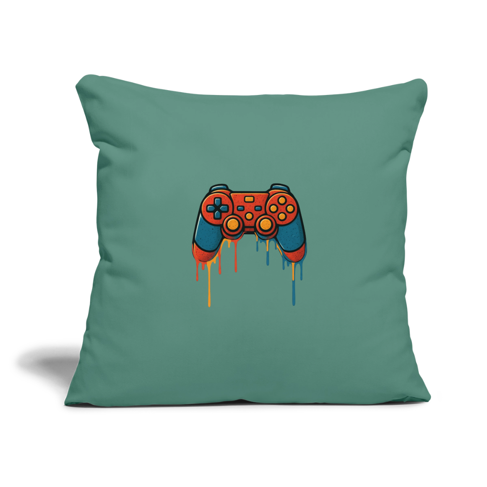 Sofa pillowcase 17,3'' x 17,3'' (45 x 45 cm) GAMING - cypress green