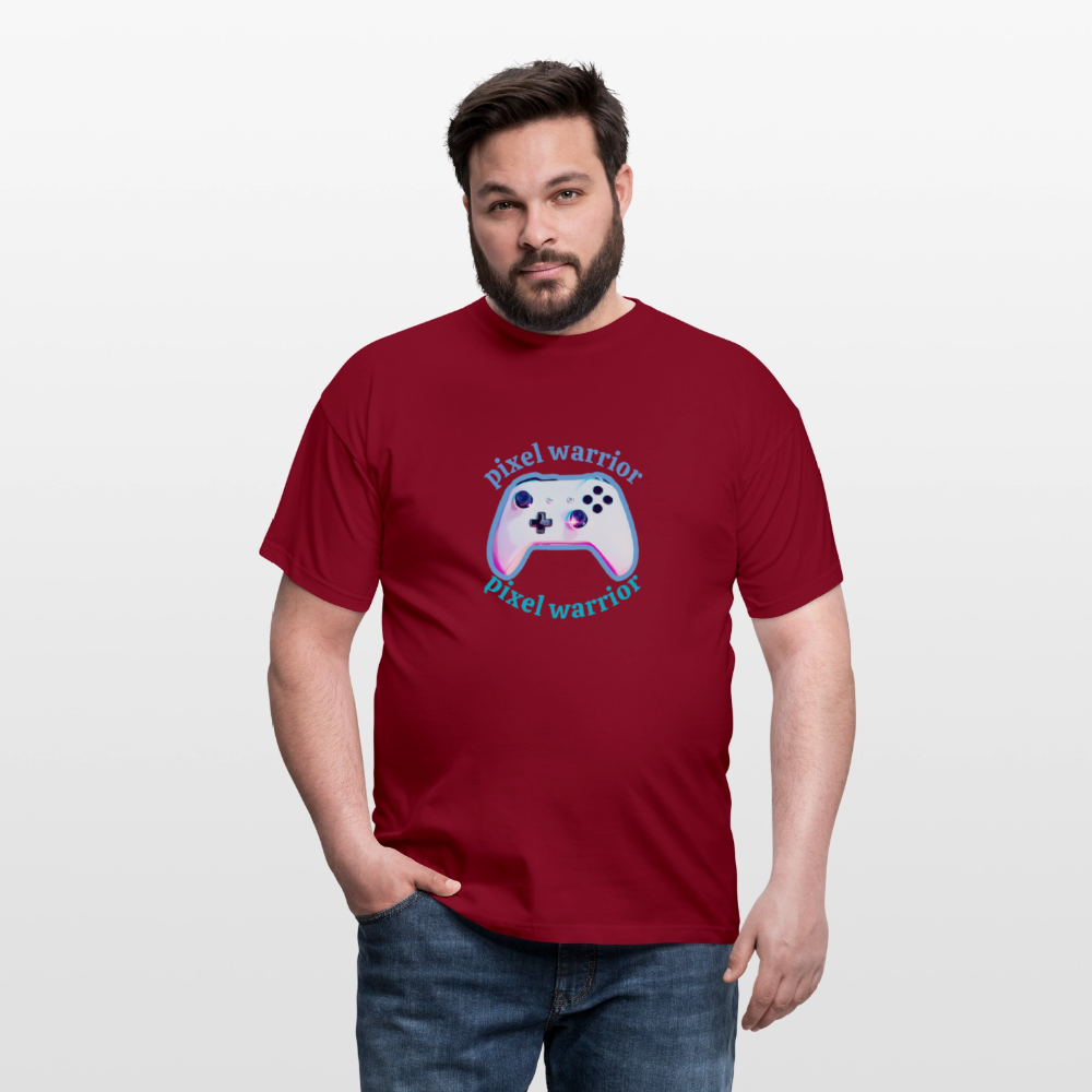 Men's T-Shirt PIXEL - brick red