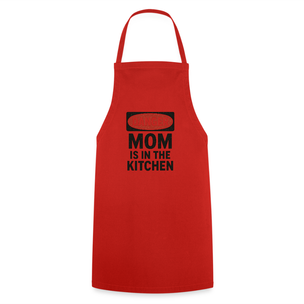Cooking Apron MOM - red