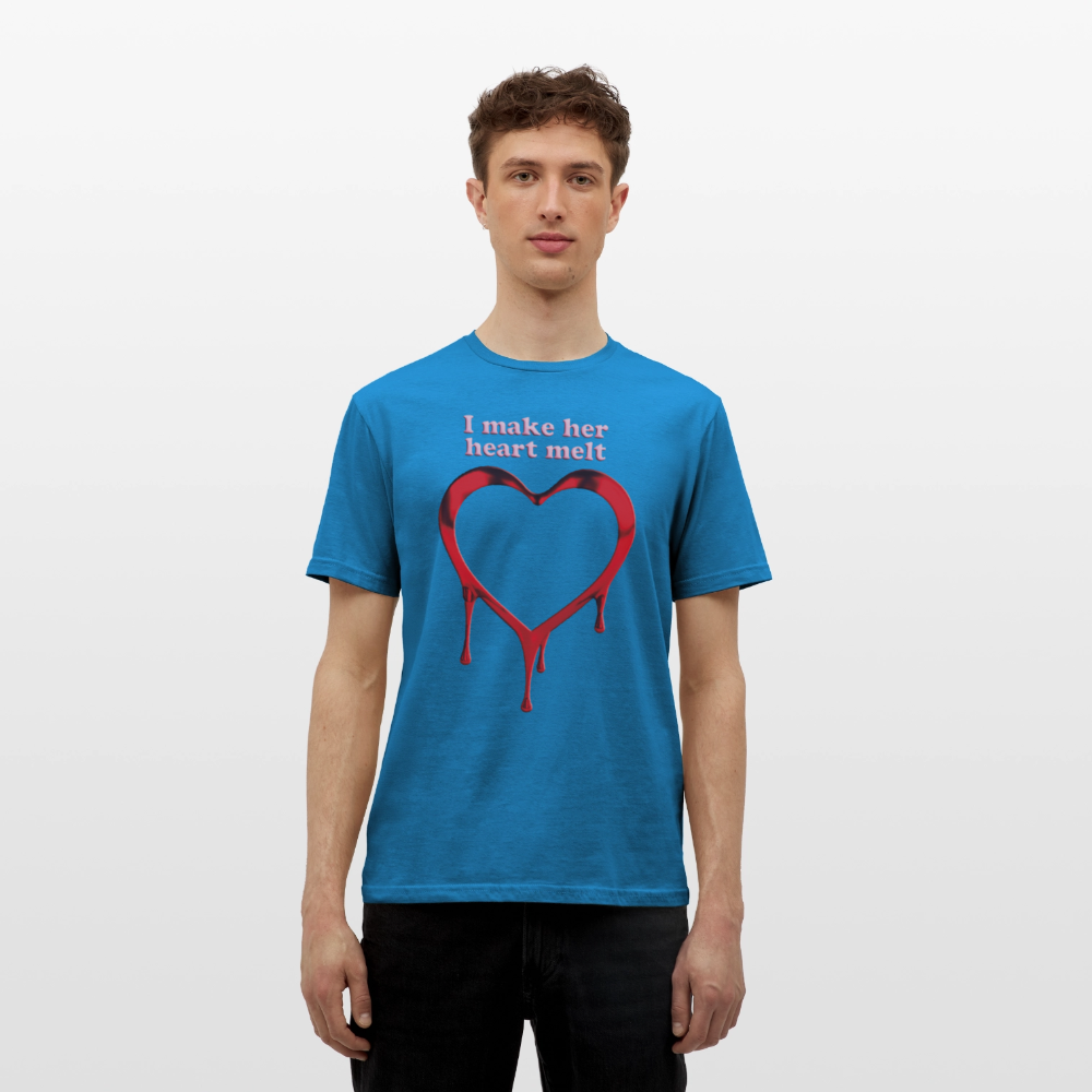 mens i make her heart melt - royal blue