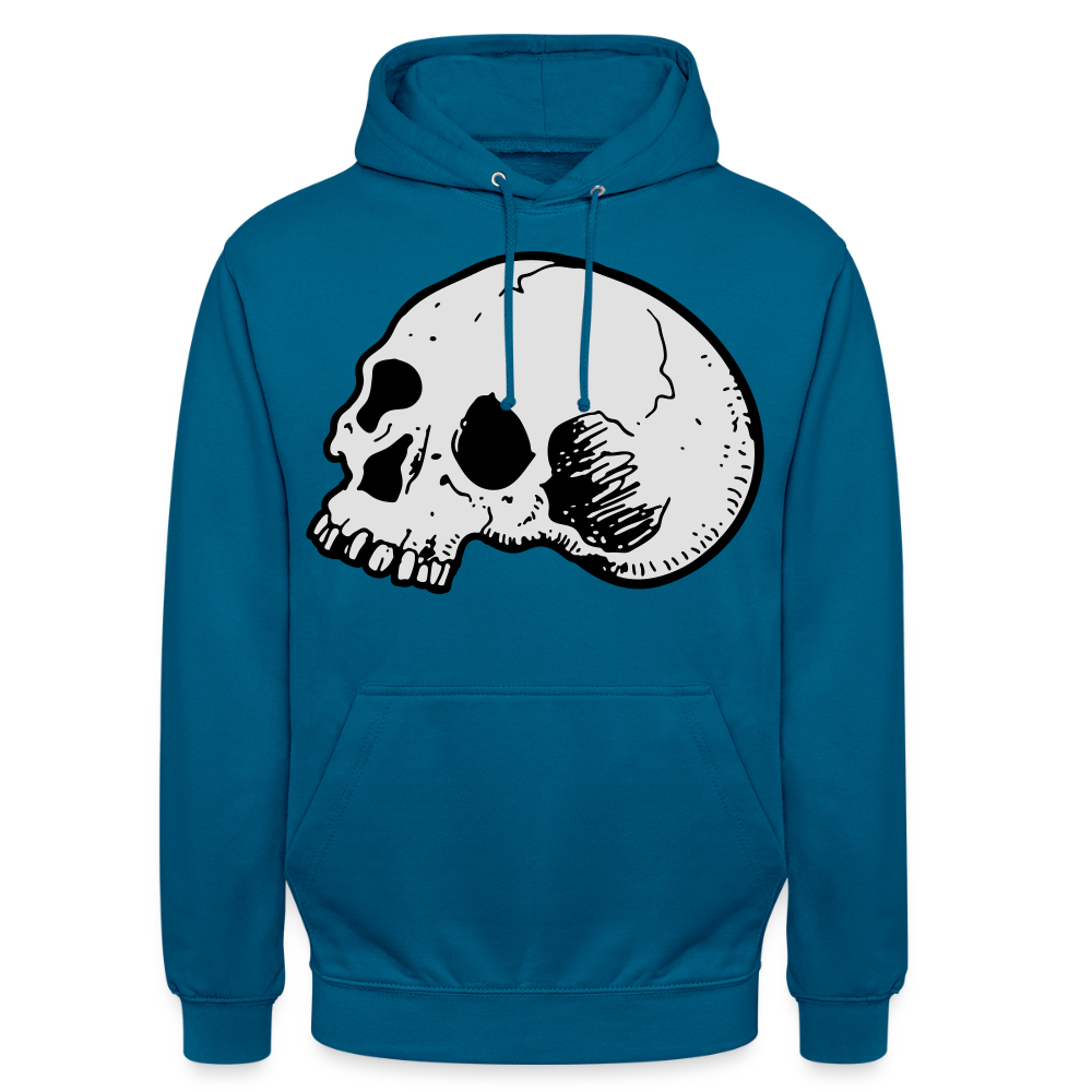 Unisex Hoodie SKULL - deep sea blue