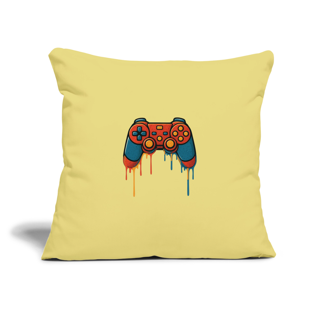 Sofa pillowcase 17,3'' x 17,3'' (45 x 45 cm) GAMING - washed yellow
