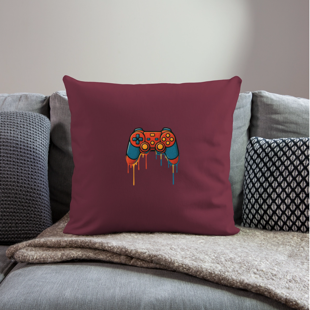 Sofa pillowcase 17,3'' x 17,3'' (45 x 45 cm) GAMING - burgundy
