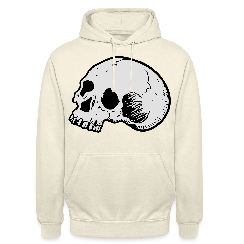 Unisex Hoodie SKULL - vanilla