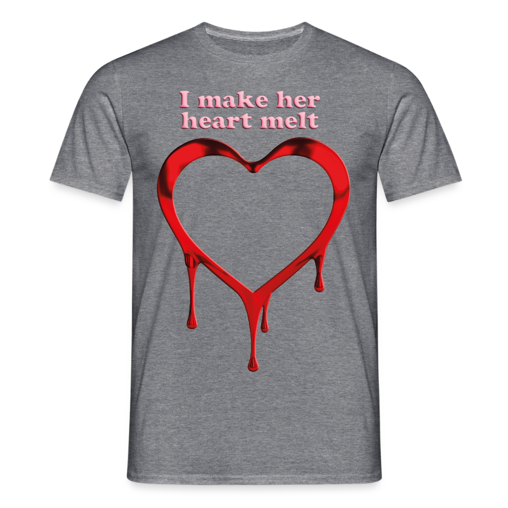 mens i make her heart melt - graphite heather