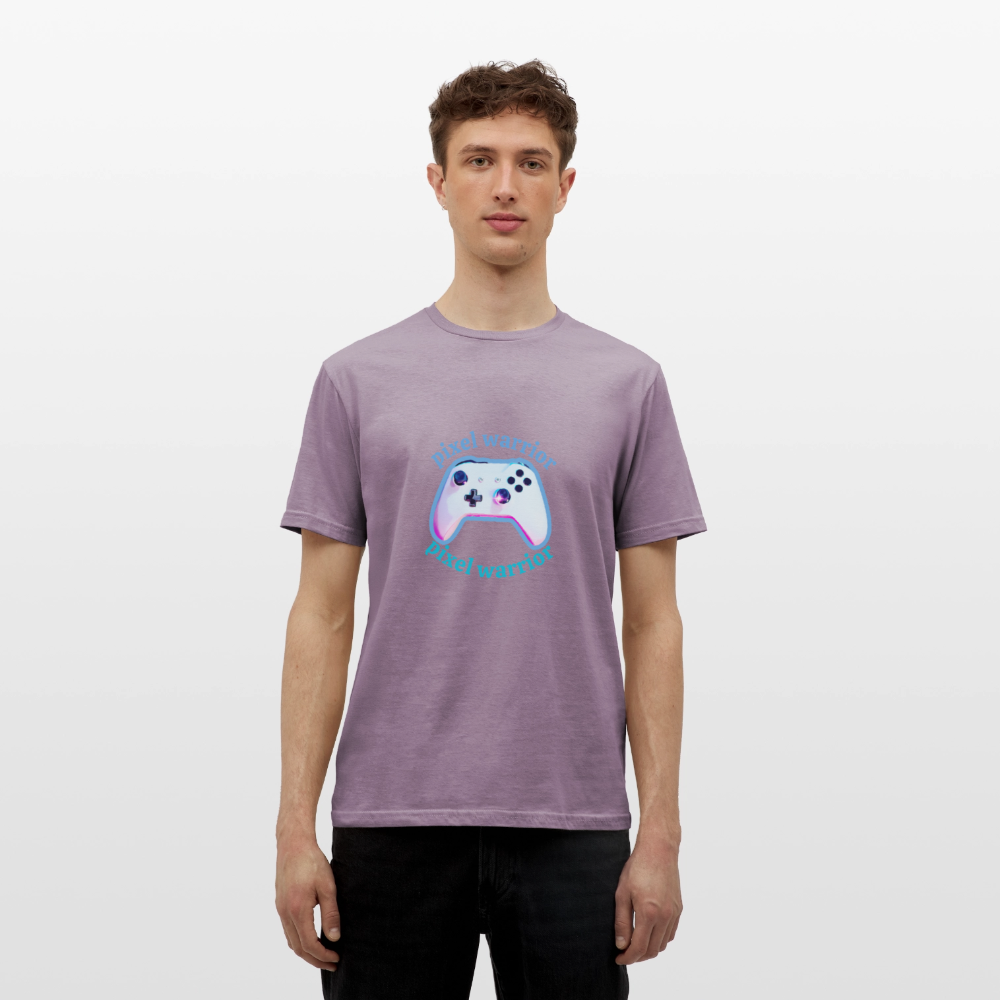 Men's T-Shirt PIXEL - purple-grey