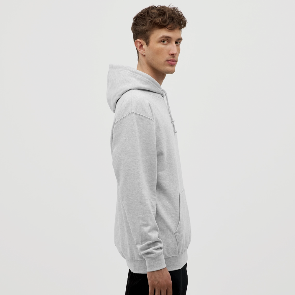 Unisex Hoodie Never say never - light heather grey