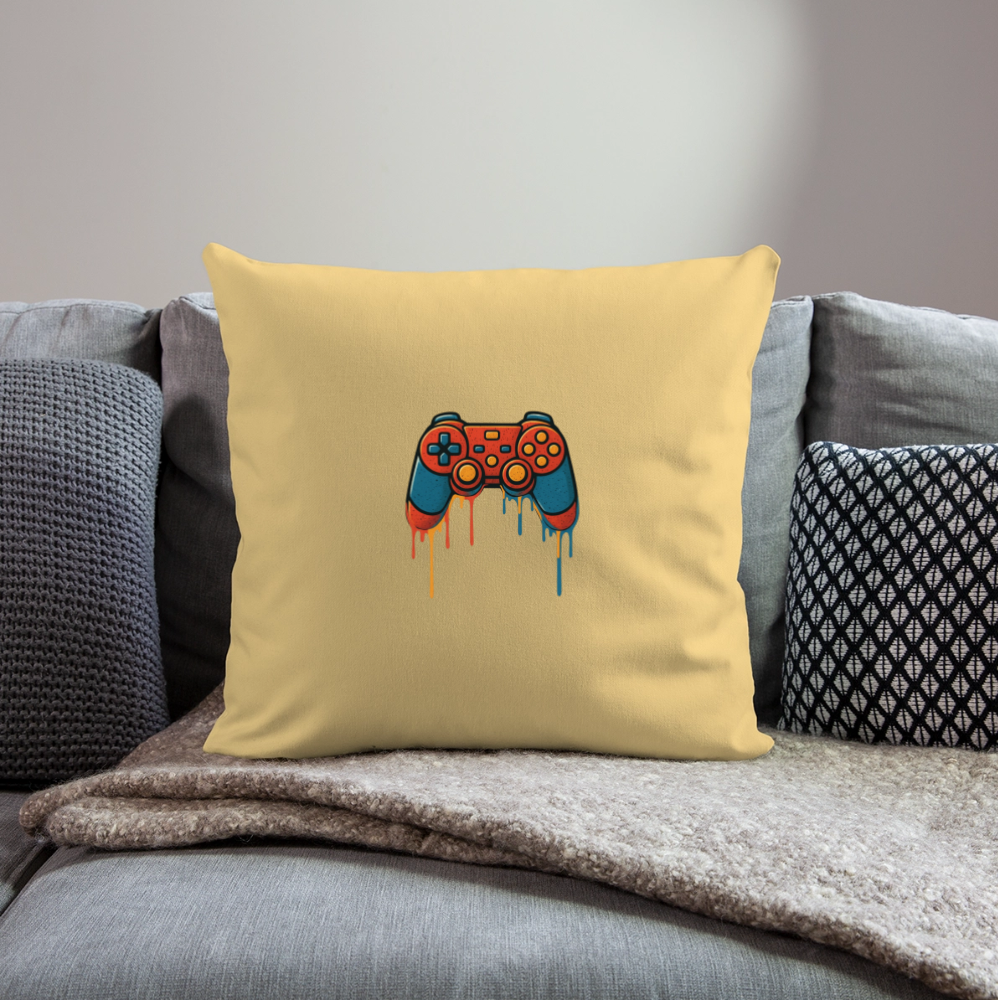 Sofa pillowcase 17,3'' x 17,3'' (45 x 45 cm) GAMING - washed yellow