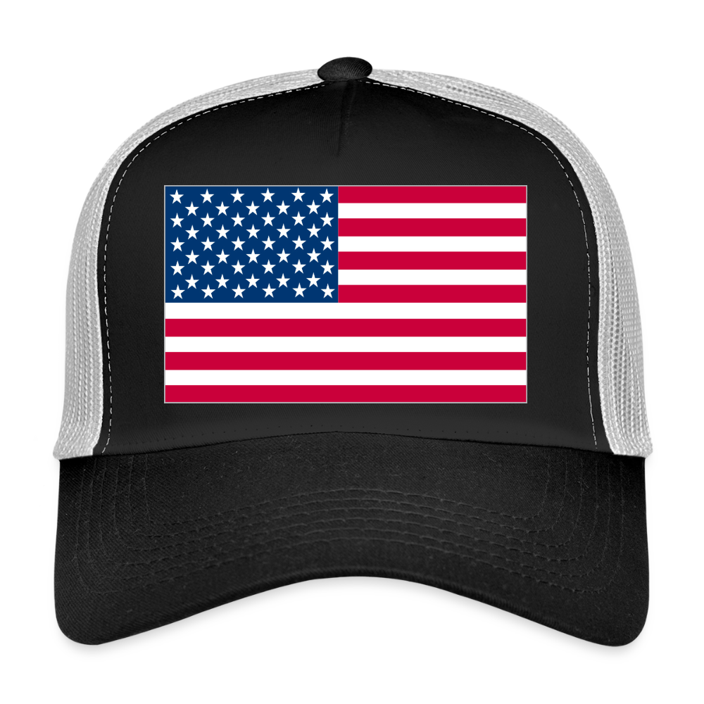 Trucker Cap american flag - black/stone grey