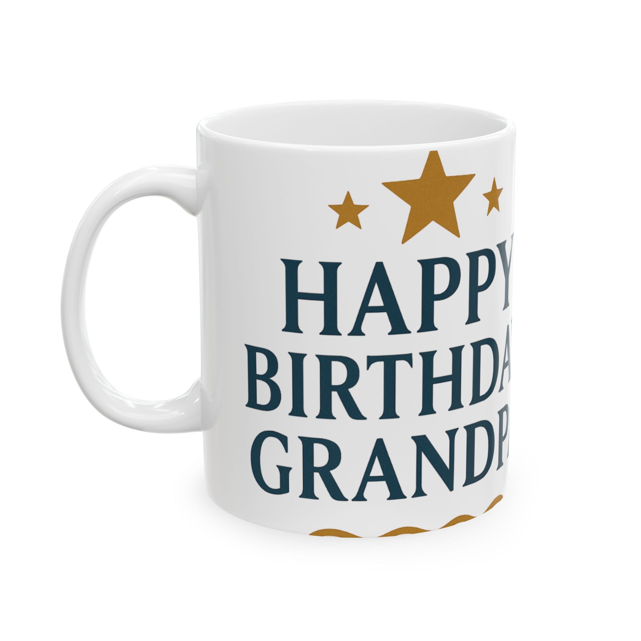 Best Grandpa Ever Ceramic Mug — "Happy Birthday Grandpa" Gift (11oz & 15oz)