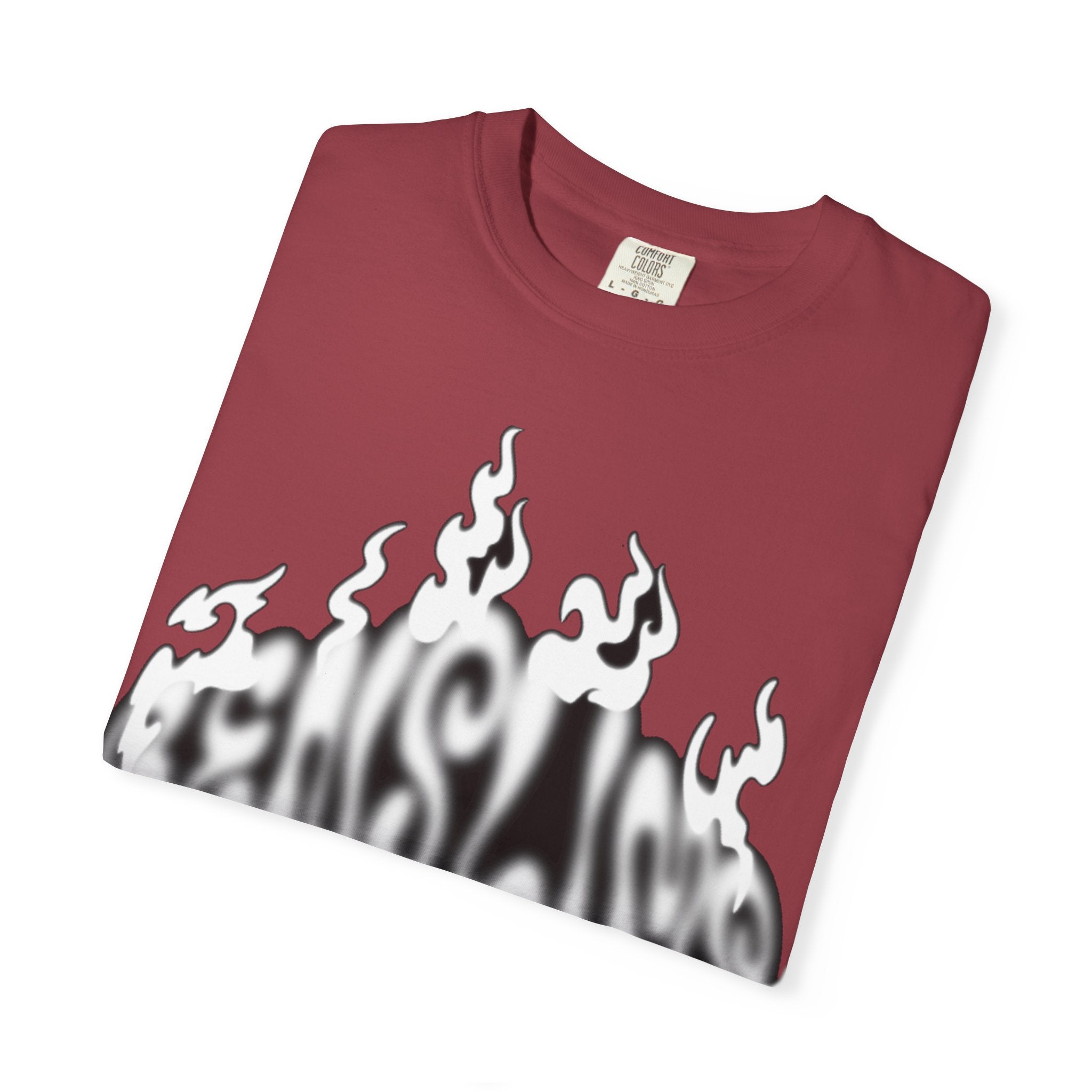 Graphic T-Shirt — 'Feels Like' Flame Text Streetwear Tee girls