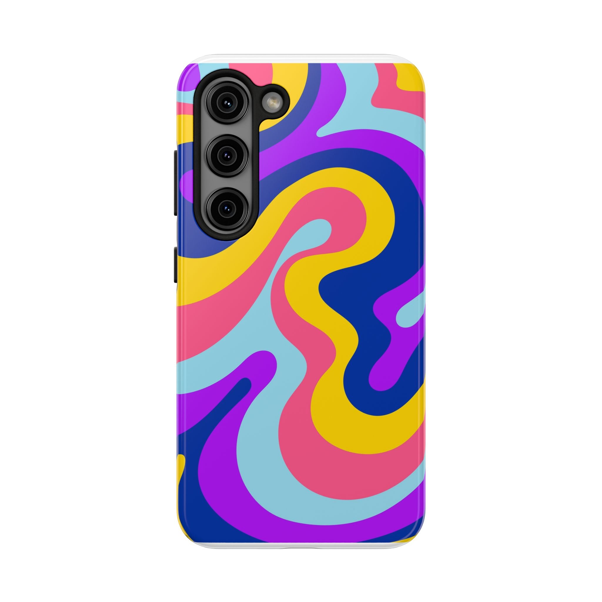 Psychedelic Swirl Tough Phone Case — Colorful Retro Abstract Protection