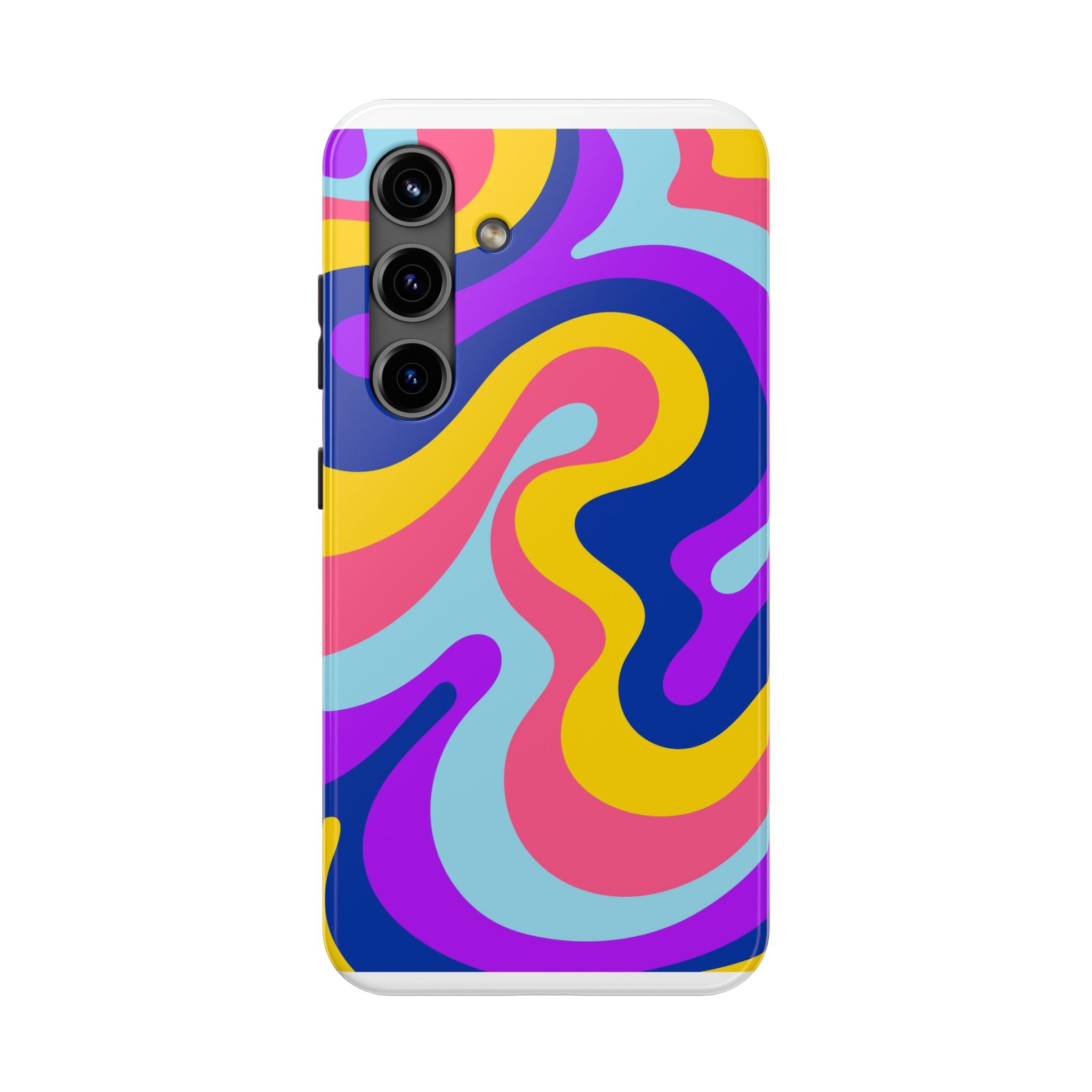 Psychedelic Swirl Tough Phone Case — Colorful Retro Abstract Protection