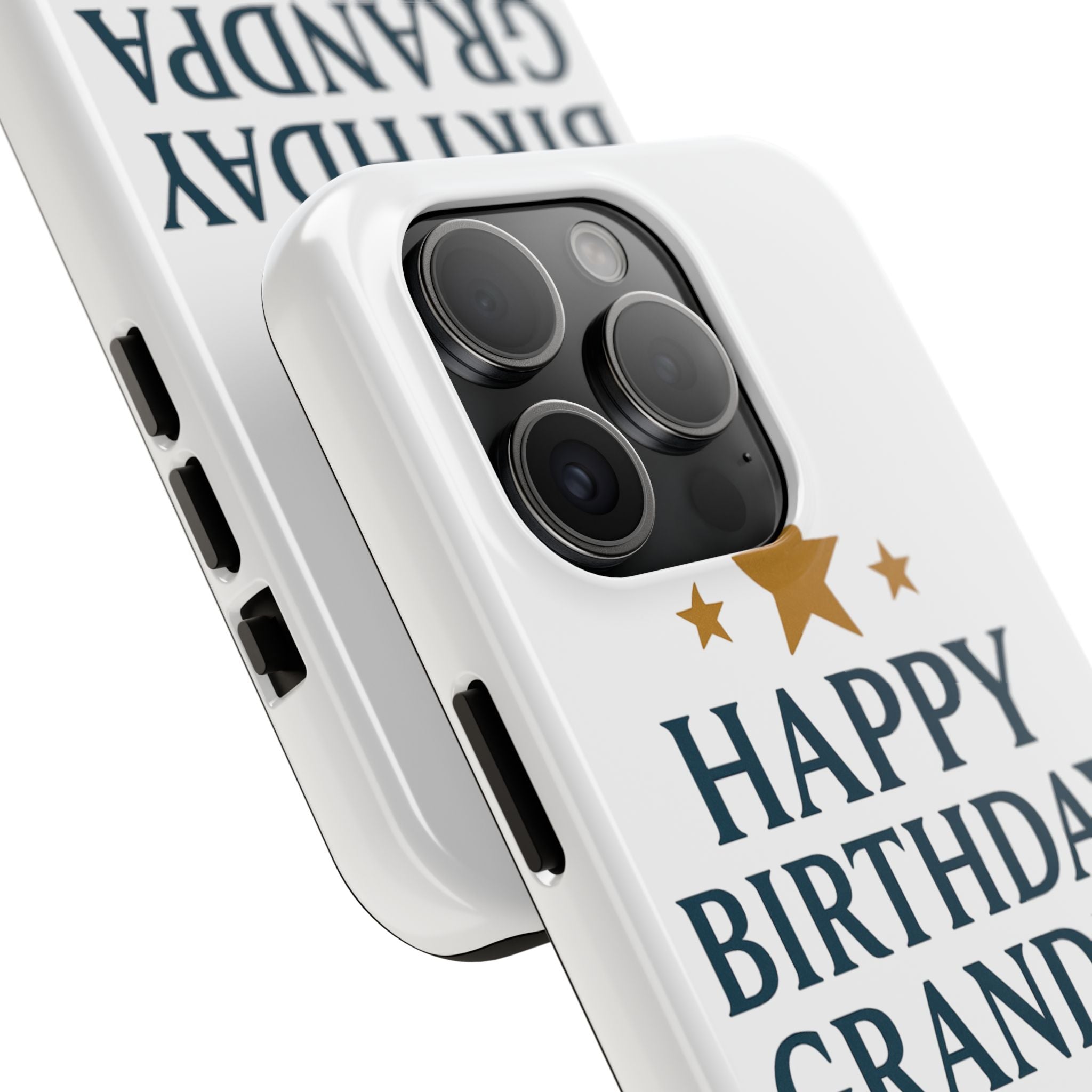 Happy Birthday Grandpa Tough Phone Case — Durable Protective Phone Cover for Grandfather