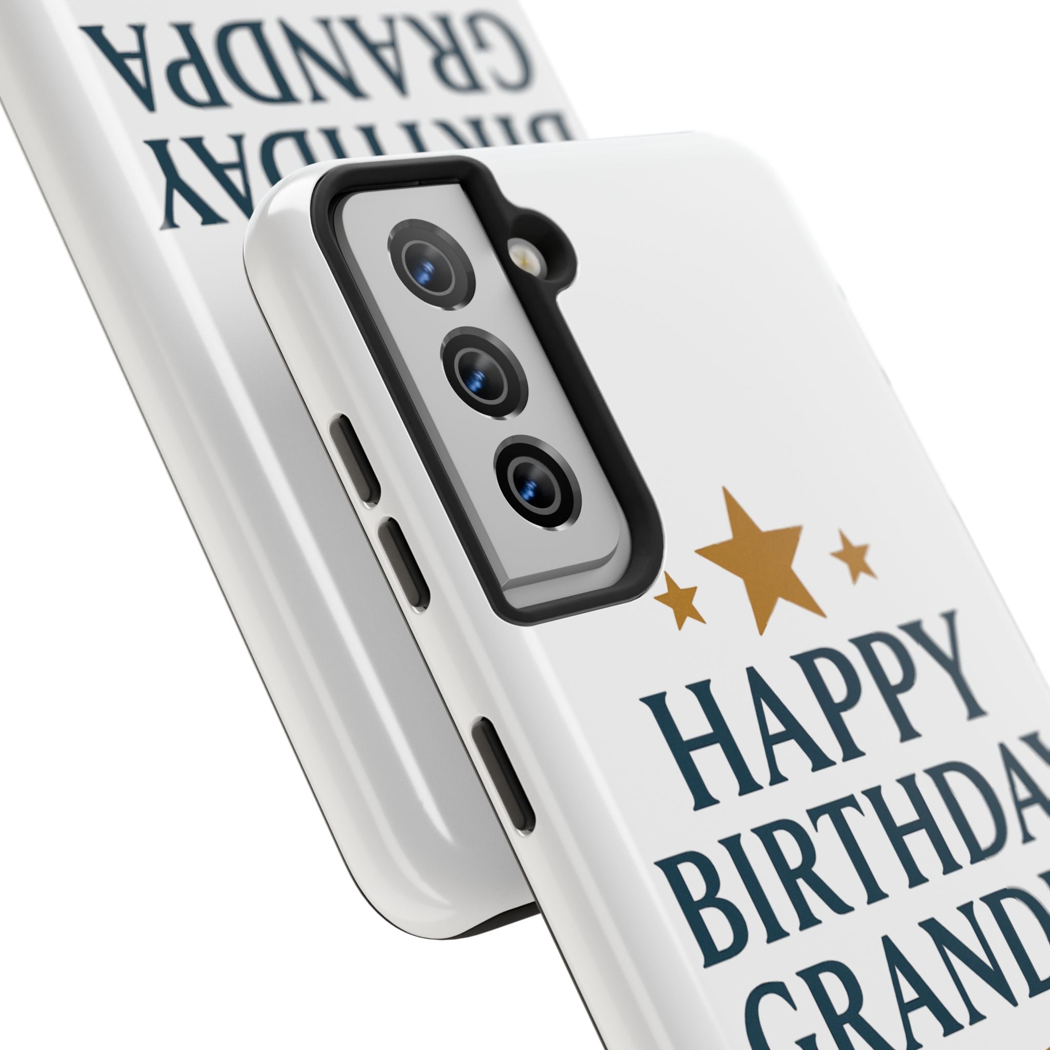 Happy Birthday Grandpa Tough Phone Case — Durable Protective Phone Cover for Grandfather