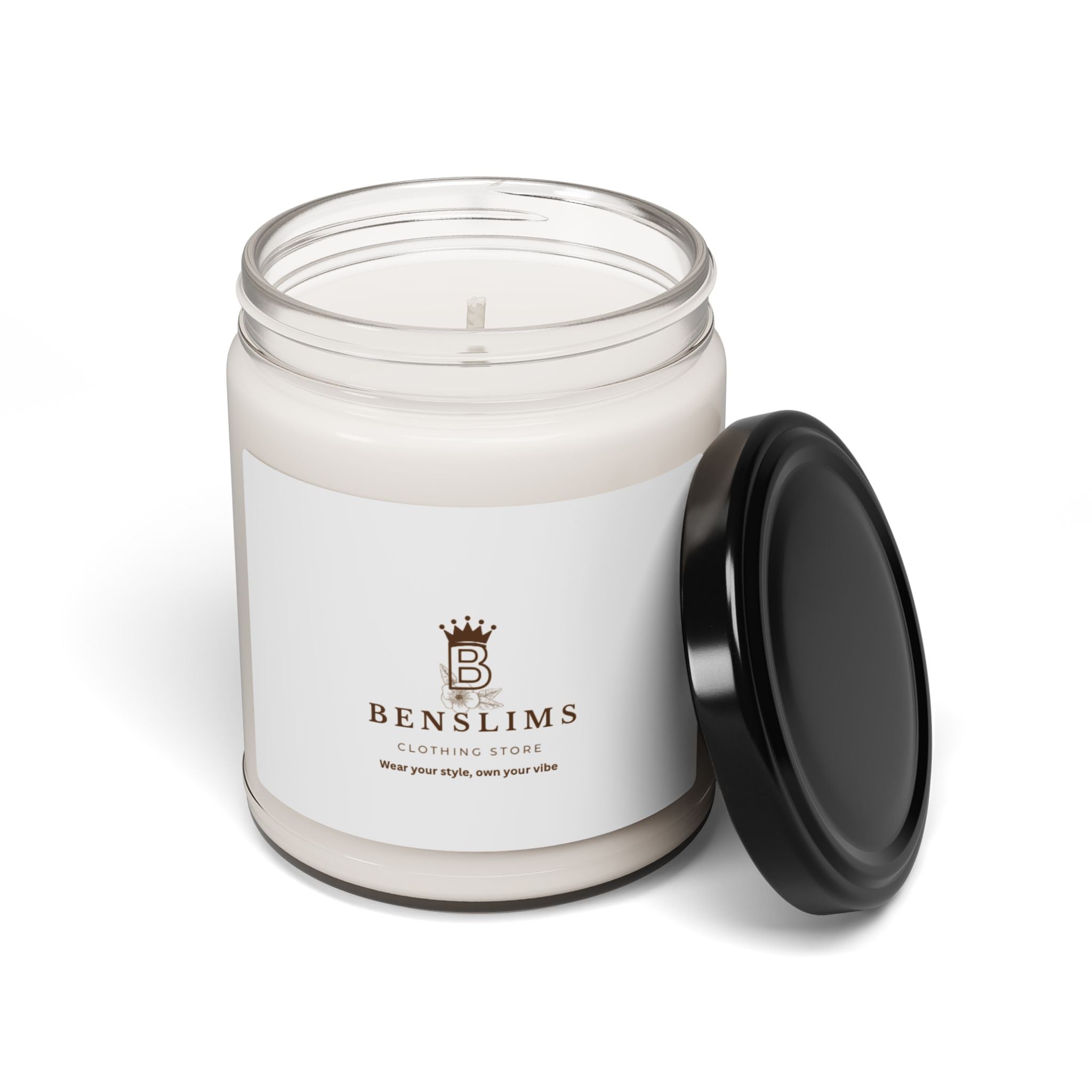 Scented Soy Candle 9oz — Benslims Signature Jar (Clean, Elegant Home Fragrance)
