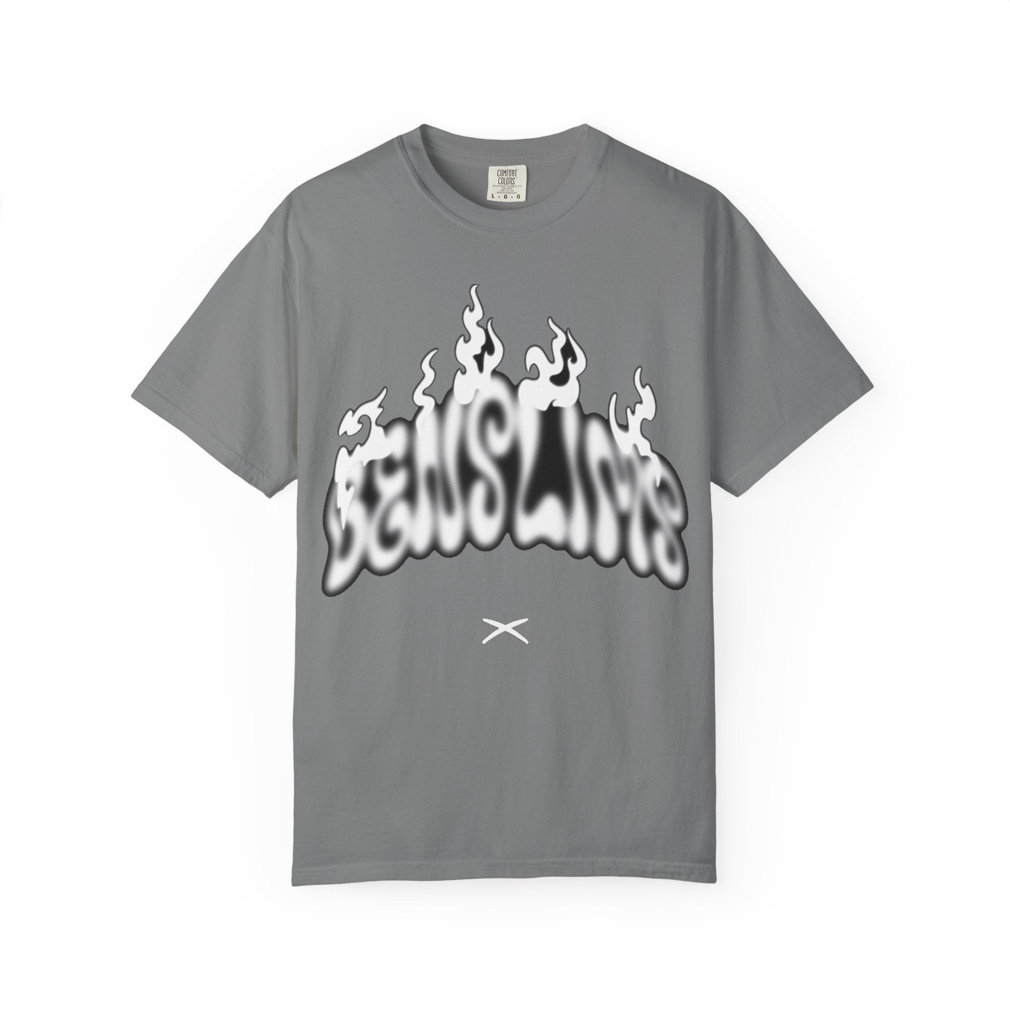 Graphic T-Shirt — 'Feels Like' Flame Text Streetwear Tee girls