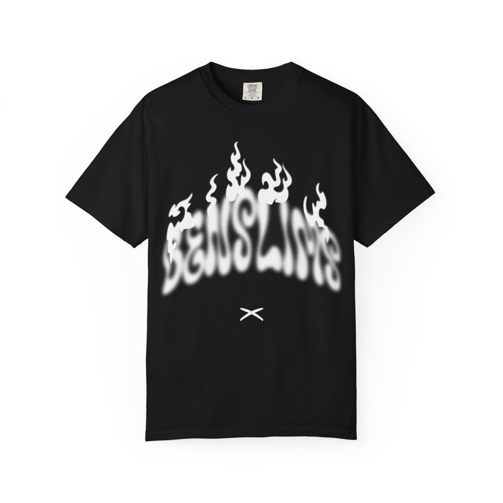 Graphic T-Shirt — 'Feels Like' Flame Text Streetwear Tee girls