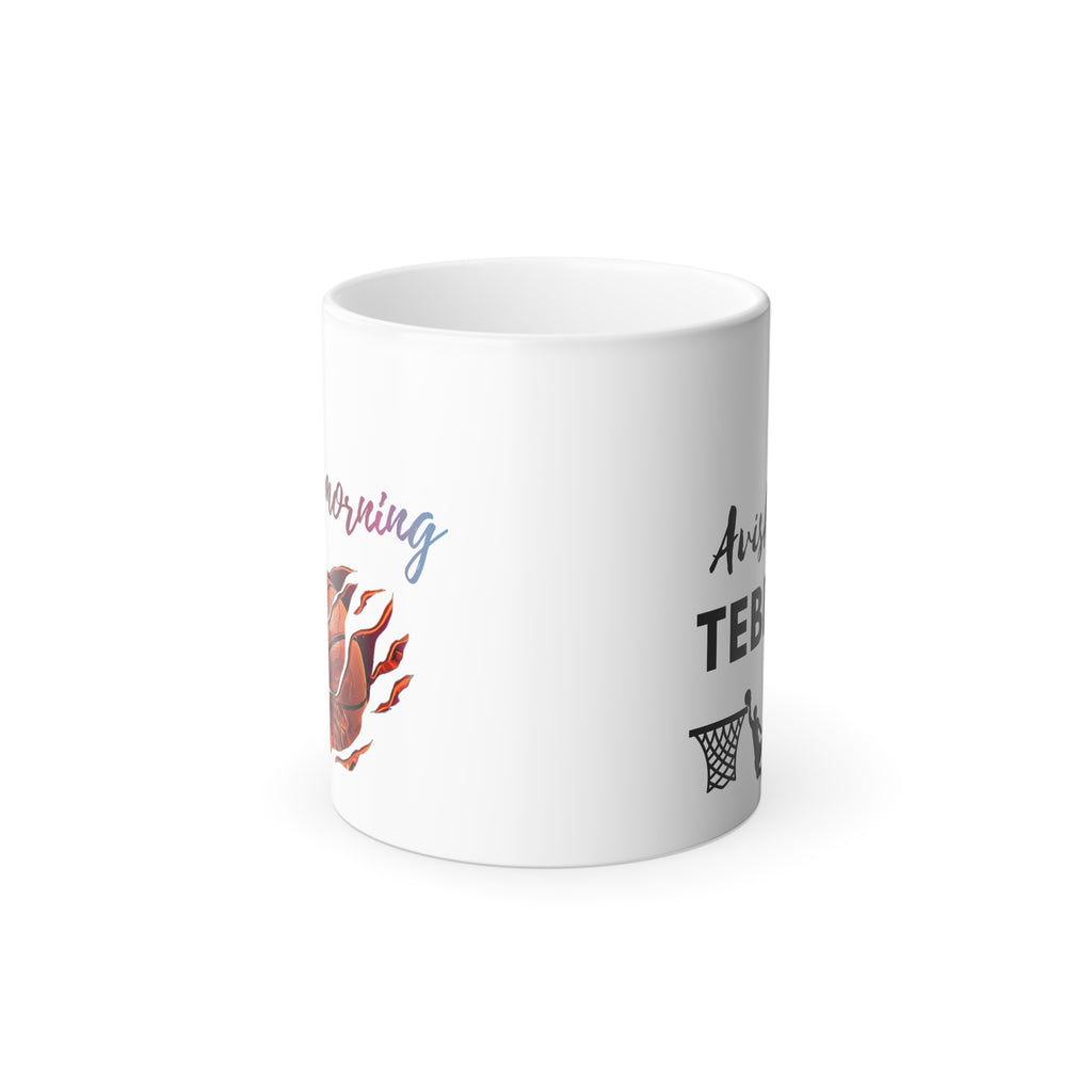 Color-Changing Coffee Mug — "Amazing Teacher" Morning Sun Design, 11oz